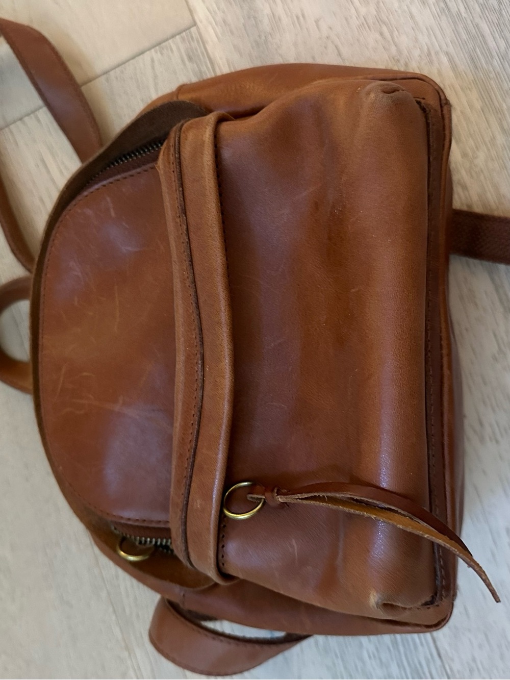 Madewell mini leather backpack